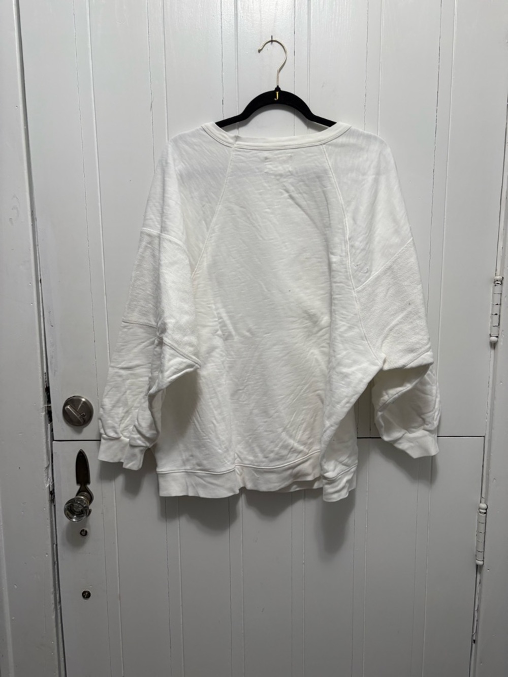 Madewell Classic White Crewneck Sweatshirt